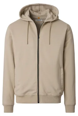 Zdjęcie produktu dla REDMOND Casualowa bluza męska z kapturem i zamkiem błyskawicznym Comfort Beige 3XL