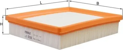 Produktbild von Luftfilter MAHLE LX 5598 für FORD Kuga Mk3 Filtereinsatz