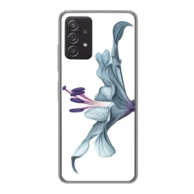 Produktbild von MuchoWow® Handyhülle Schutzhülle Hülle für Samsung Galaxy A33 5G Blumen - Aquarell - Lilie Silikon Softcase Handy Hülle - Kartenhalter