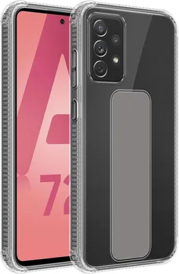 Produktbild von Cadorabo Schutzhülle für Samsung Galaxy A72 4G / 5G Hülle in Grau Etui TPU Silikon Case Cover Standfunktion