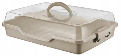 Produktbild von Epewex Tortenbehälter rechteckig mit Griff Aufbewahrung 43cm