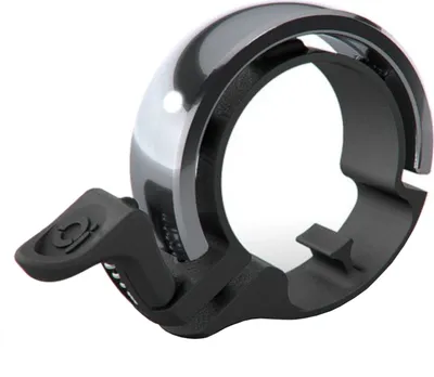 Image de Sonnette de vélo Knog Oi Classic Large, 23.8 - 31.8mm, black/silver polished
