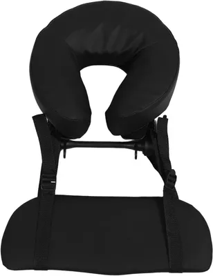 Immagine prodotto di Cuscino massaggiante per poggiatesta - Cuscino per il viso, ideale per saloni - Rilassante per il collo, adatto per posizione supina - Portatile, realizzato in spugna - Dimensioni: 30x29x7 cm - Colore: nero