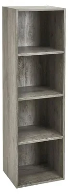 Immagine prodotto di Libreria Scaffale 4 Vani Mobile Soggiorno Ufficio Casa 30x24x106 Cm.Colore:Rovere Grigio