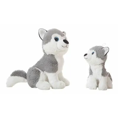 Image de Peluche Ron Husky 28 cm