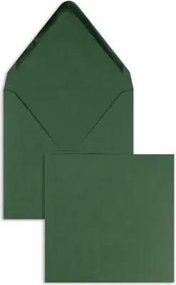 Produktbild von Briefumschläge 120x120mm 120g/qm gummiert VE=100 Stück tannengrün