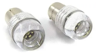 Image de Lot de 2 ampoules LED, 6 SMD, BA15S (P21W), 12 V, lumière blanche, 6000 K
