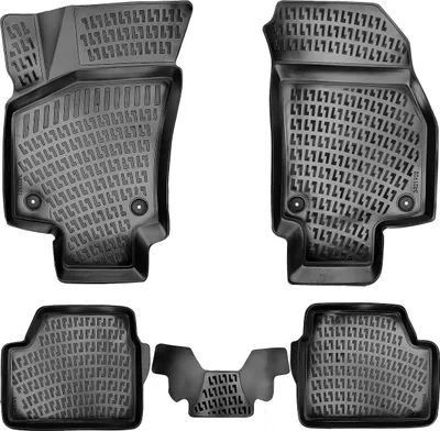 Produktbild von Rizline kompatibel mit Opel Astra H 2004-2010 Autofußmatten Allwetter 3D Gummimatten