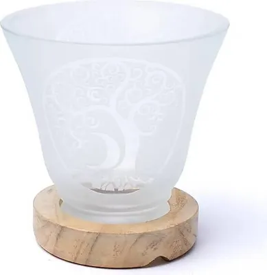 Produktbild von Edelsteinlampe Lebensbaum mit Kabel und LED -- 12x12cm online bestellen