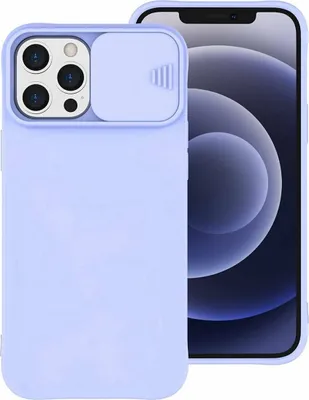 Produktbild von cofi1453® 360 Grad Schutz CamShield Silikon Cover Case Slim Handyhülle Schutzhülle mit Kameraschutz Kameraabdeckung für iPhone 12 Pro Hellblau