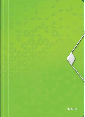 Image de Leitz - Elastomap Leitz Wow A4 3 compartiments PP vert | 1 pièce | 10 pièces