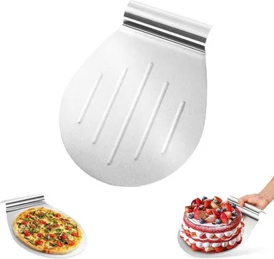 Produktbild von Pizzaschep aus Edelstahl - Handgriff - Backzubehör