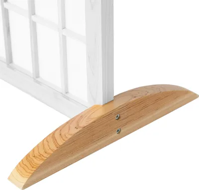 Produktbild von Homestyle4u 1604, 2er Set Standfuß für Paravent Raumteiler, Paraventhalter, 2 Stück, Natur