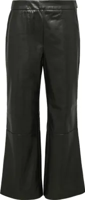 Produktbild von comma Hose in Leder-Optik mit ausgestelltem 7/8-Bein im Retro-Chic