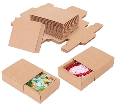 Productafbeelding van Solidchoice - Kraftpapier Cadeauverpakking, Verstelbare Doos voor Diverse Geschenken