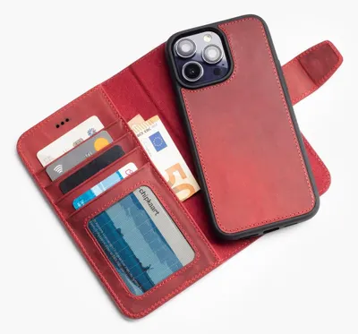 Produktbild von Wachikopa Lederhülle kompatibel mit iPhone 12/12 Pro mit Kartenfach