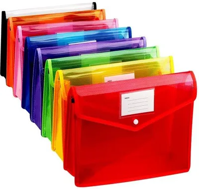 Immagine prodotto di Raccoglitori A4 in plastica, trasparenti, 8 pezzi, per la scuola e l'ufficio