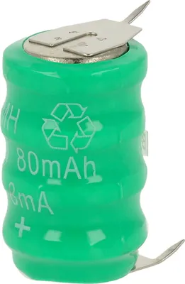 Produktbild von vhbw NiMH Ersatz Knopfzellen-Akku (80 mAh, 4,8 V, NiMH)