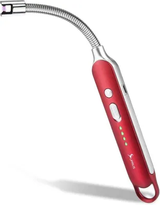 Produktbild von SUPRUS Lichtbogen Feuerzeug USB Wiederaufladbar Winddicht Gold