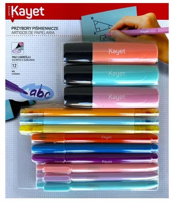 Produktbild von Kayet Schrein Set 12 Stück mit bunten Stiften