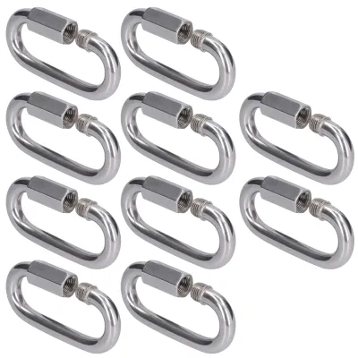 Produktbild von Schnellverbindungsglied,Kettenverbinder,Edelstahl-Schnellverbindungsglieder,Verriegelungskettenverbinder,Schnellverbindungskarabiner,Gewindekarabiner