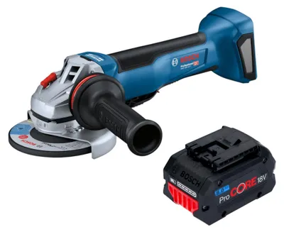 Obrázok produktu pre Bosch GWS 18V-10 P Professional akumulátorová uhlová brúska 18 V 125 mm bezkefová + 1x akumulátor ProCORE 8,0 Ah – bez nabíjačky