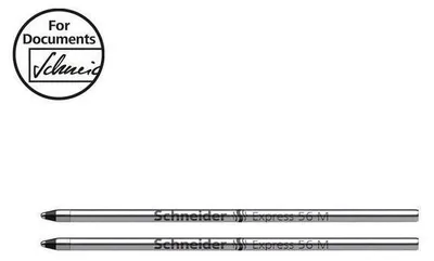 Produktbild von Schneider Kugelschreiberminen 56 M Mehrfarbenstift schwarz 2 Stück