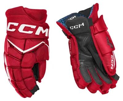 Imagen del producto de Guantes CCM JETSPEED FT8 PRO Junior, color rojo/blanco, talla 12 pulgadas