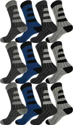 Produktbild von 12 Paar Thermo Winter Socken Vollfrottee Warm Baumwolle; 12 Paar, Mix6/39-42