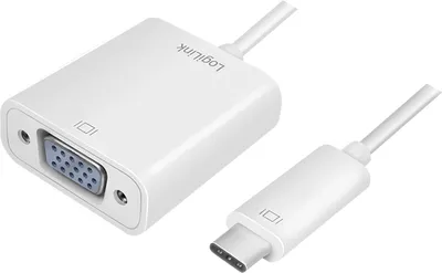 Image de LogiLink Câble adaptateur USB 3.1 - VGA écran blanc