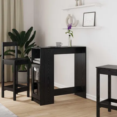 Imagen del producto de Maison Exclusive - Barra de bar, 101 x 40 x 103,5 cm, material de madera, color , aspecto de roble