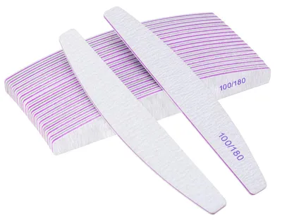 Produktbild von Nagelfeile Nagelfeilen Nageldatei - 20 Stück - Doppelseitig 100/180 - Wiederverwendbar