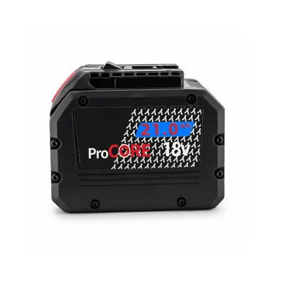Obrázok produktu pre Náhradná batéria 18V, 21,0Ah, lítiová, kompatibilná so systémom batérií Bosch Professional 18V / ProCORE – vysoko výkonná batéria s vysokou kapacitou
