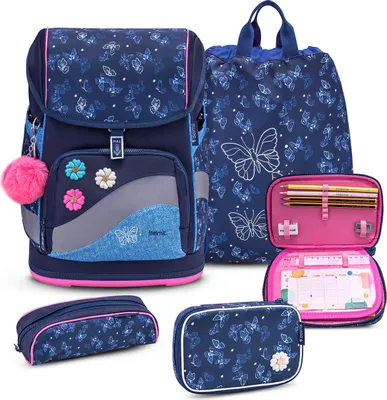 Produktbild von Belmil Smarty Plus Premium Schulranzen Set 4-teilig "Sapphire"