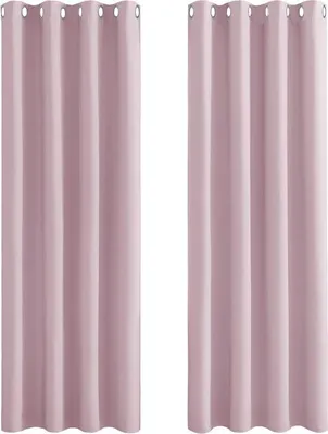 Immagine prodotto di Tende oscuranti Unyqoos® set da 2 pezzi con passanti – 245×140 cm per pezzo, 230 g/m², oscuramento della luce dal 60% al 75%, isolamento termico, isolamento acustico, 8 passanti in metallo di Ø 4 cm