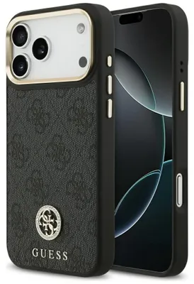 Obrázok produktu pre Guess – Hardcase 4G Strass Logo MagSafe obal na iPhone 17 Pro Max – čierny