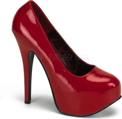 Produktbild von TEEZE-06W Damen Pumps von Pleaser Pink Label, Rot , EU 46, US 14