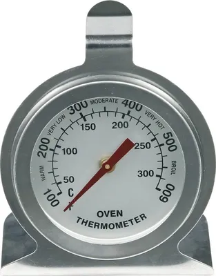 Produktbild von Europart 10029387 UNIVERSAL Backofenthermometer Ofenthermometer Temperatur Messer 60mmØ Metall Backofen Herd Küche Skala 0-300°C 100-600°F