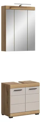 Produktbild von xonox.home Scout Badkombination B/H/T: 60x191x34 cm in Evoak Oak Nachbildung