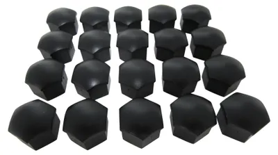 Produktbild von 20x Original Seat Skoda Radschrauben Abdeckkappen Abdeckung Kappen SCHWARZ MATT