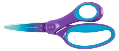 Obrázok produktu pre Fiskars 1067852, Detské, rovný strih, Samostarný, Modrá, Purpurová, Pravák, 8 rok / roky