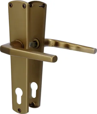 Produktbild von Alpertec PZ-Langschildgarnitur Phil Aluminium bronze abgerundet