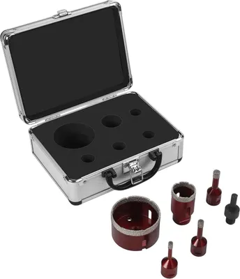 Produktbild von Set mit 6 Diamantbohrern, 6–68 mm, M14, KD12643