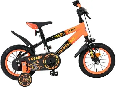 Produktbild von Volare Strike Kinderfahrrad - Jungen - 12 Zoll - Schwarz Orange