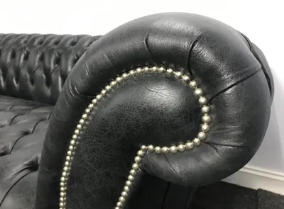 Produktbild von Chesterfield Vintage Echtleder Luxus Sofa Original Couch Sitz Polster  1011