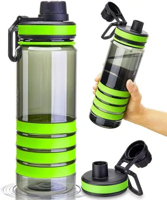 Immagine prodotto di Bottiglia d'acqua Ibenzoa® da 750 ml – Realizzata in Tritan senza BPA, leggera e resistente, a prova di perdite, con ampia apertura per bere e impugnatura ergonomica, ideale per sport, ciclismo e attività all'aperto