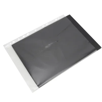 Zdjęcie produktu dla Papierowa torba ochronna, torba ochronna A4, papierowa torba do przechowywania, plik luźnych liści, przezroczysty luźny liść