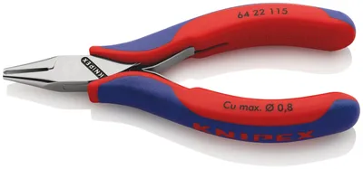 Image de Knipex Elektronik- u. Feinmechanik Vornschneider mit Facette 115 mm 64 22 115 (64 22 115)