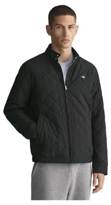 Produktbild von Gant Herren Quilted Windcheater Jacke, Schwarz, XL EU