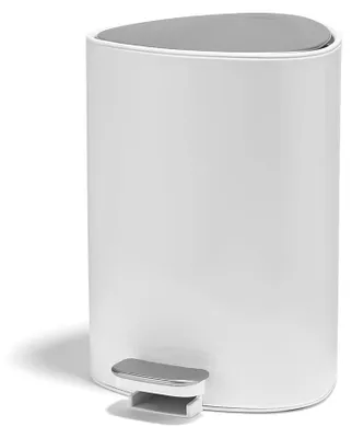 Image de Joseph Joseph EasyStore, poubelle de 5 litres en acier inoxydable avec compartiment pour sacs poubelle, livraison immédiate